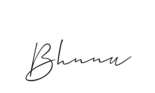 Also You can easily find your signature by using the search form. We will create Bhnnu name handwritten signature images for you free of cost using Allison_Script sign style. Bhnnu signature style 2 images and pictures png