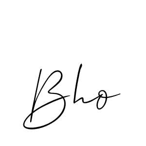 Also we have Bho name is the best signature style. Create professional handwritten signature collection using Allison_Script autograph style. Bho signature style 2 images and pictures png