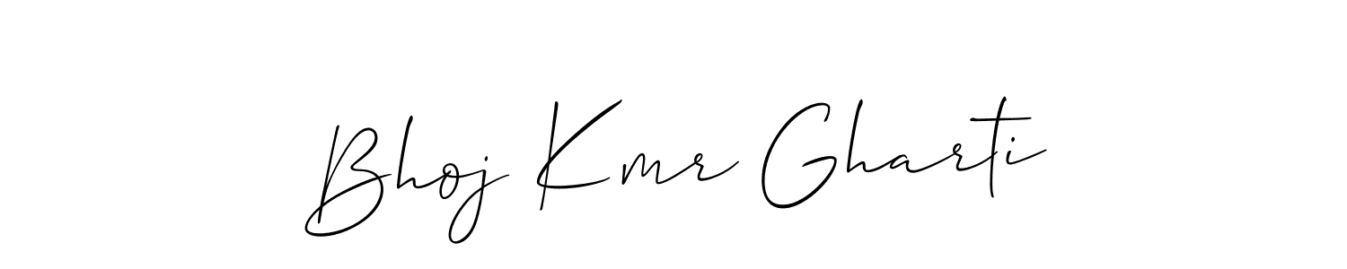 Make a short Bhoj Kmr Gharti signature style. Manage your documents anywhere anytime using Allison_Script. Create and add eSignatures, submit forms, share and send files easily. Bhoj Kmr Gharti signature style 2 images and pictures png