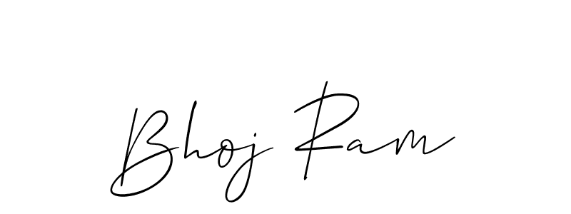 It looks lik you need a new signature style for name Bhoj Ram. Design unique handwritten (Allison_Script) signature with our free signature maker in just a few clicks. Bhoj Ram signature style 2 images and pictures png