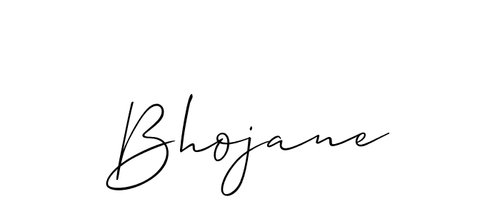 Make a beautiful signature design for name Bhojane. With this signature (Allison_Script) style, you can create a handwritten signature for free. Bhojane signature style 2 images and pictures png