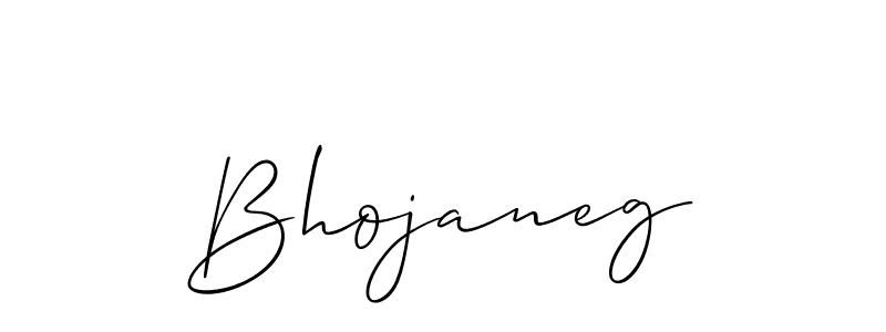 Use a signature maker to create a handwritten signature online. With this signature software, you can design (Allison_Script) your own signature for name Bhojaneg. Bhojaneg signature style 2 images and pictures png