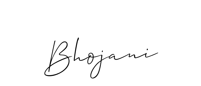 Allison_Script is a professional signature style that is perfect for those who want to add a touch of class to their signature. It is also a great choice for those who want to make their signature more unique. Get Bhojani name to fancy signature for free. Bhojani signature style 2 images and pictures png