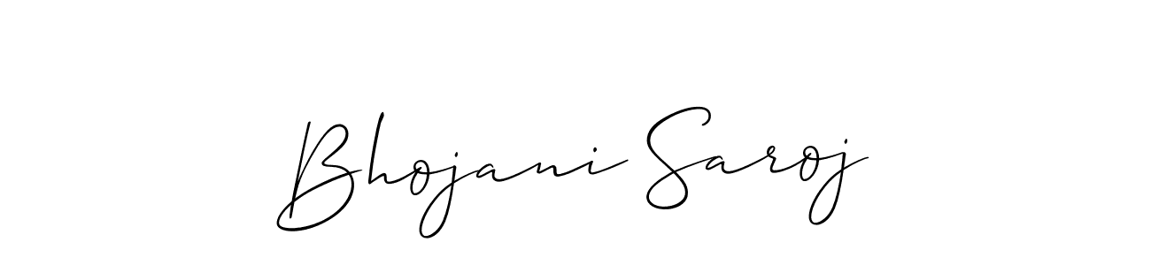 This is the best signature style for the Bhojani Saroj name. Also you like these signature font (Allison_Script). Mix name signature. Bhojani Saroj signature style 2 images and pictures png