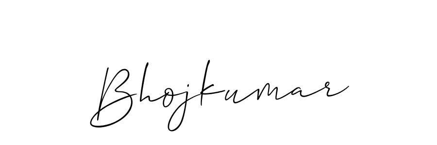Use a signature maker to create a handwritten signature online. With this signature software, you can design (Allison_Script) your own signature for name Bhojkumar. Bhojkumar signature style 2 images and pictures png