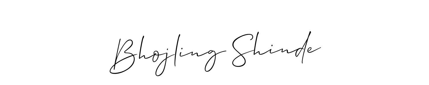 if you are searching for the best signature style for your name Bhojling Shinde. so please give up your signature search. here we have designed multiple signature styles  using Allison_Script. Bhojling Shinde signature style 2 images and pictures png