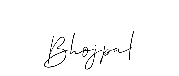 Bhojpal stylish signature style. Best Handwritten Sign (Allison_Script) for my name. Handwritten Signature Collection Ideas for my name Bhojpal. Bhojpal signature style 2 images and pictures png