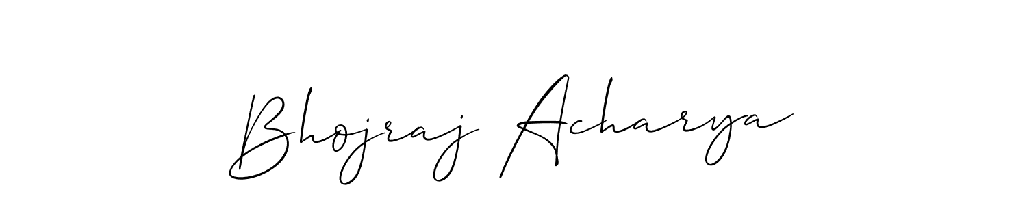 Also we have Bhojraj Acharya name is the best signature style. Create professional handwritten signature collection using Allison_Script autograph style. Bhojraj Acharya signature style 2 images and pictures png