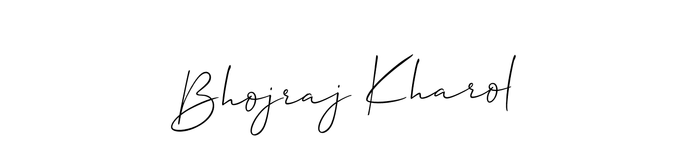 Make a short Bhojraj Kharol signature style. Manage your documents anywhere anytime using Allison_Script. Create and add eSignatures, submit forms, share and send files easily. Bhojraj Kharol signature style 2 images and pictures png