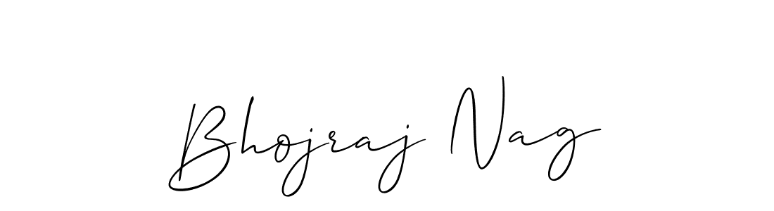 Use a signature maker to create a handwritten signature online. With this signature software, you can design (Allison_Script) your own signature for name Bhojraj Nag. Bhojraj Nag signature style 2 images and pictures png