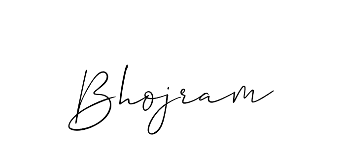 It looks lik you need a new signature style for name Bhojram. Design unique handwritten (Allison_Script) signature with our free signature maker in just a few clicks. Bhojram signature style 2 images and pictures png