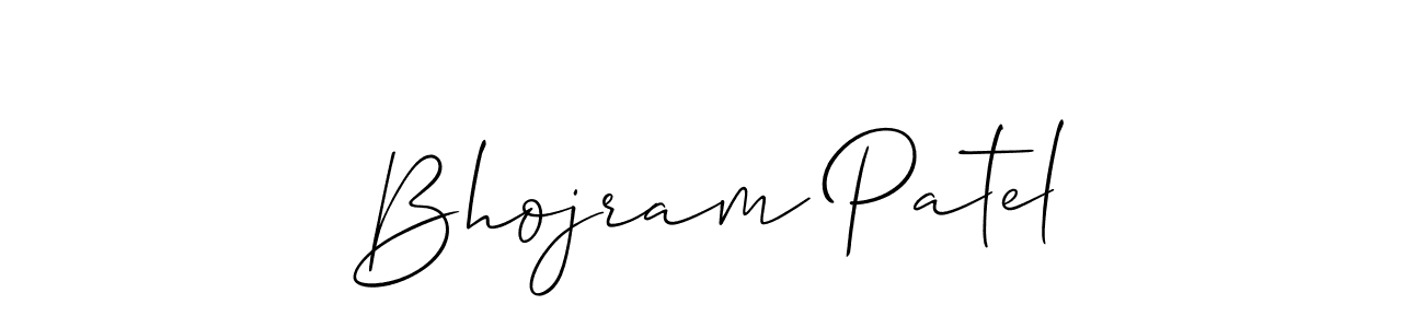 The best way (Allison_Script) to make a short signature is to pick only two or three words in your name. The name Bhojram Patel include a total of six letters. For converting this name. Bhojram Patel signature style 2 images and pictures png