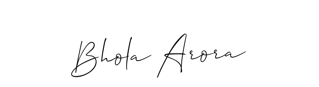 Make a beautiful signature design for name Bhola Arora. Use this online signature maker to create a handwritten signature for free. Bhola Arora signature style 2 images and pictures png