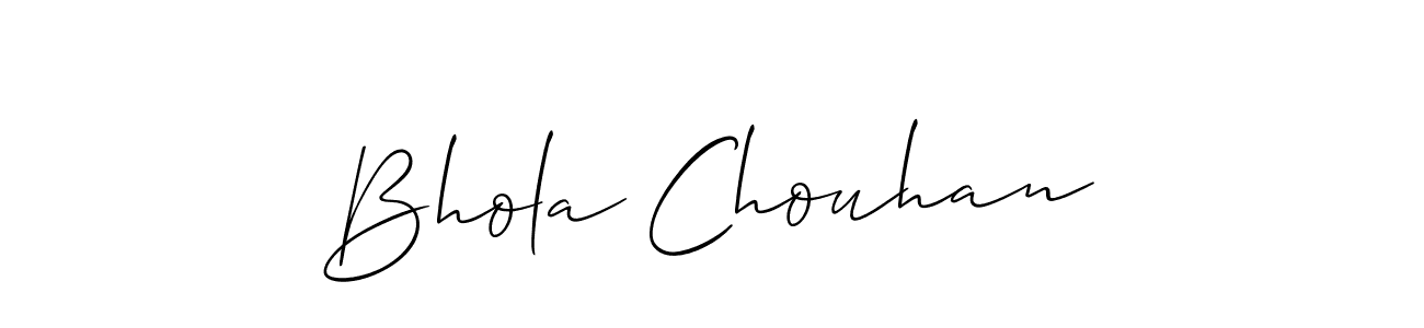 Similarly Allison_Script is the best handwritten signature design. Signature creator online .You can use it as an online autograph creator for name Bhola Chouhan. Bhola Chouhan signature style 2 images and pictures png