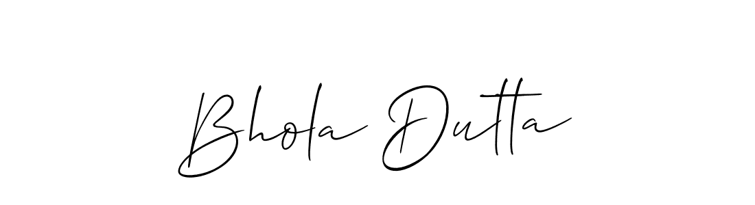 Similarly Allison_Script is the best handwritten signature design. Signature creator online .You can use it as an online autograph creator for name Bhola Dutta. Bhola Dutta signature style 2 images and pictures png