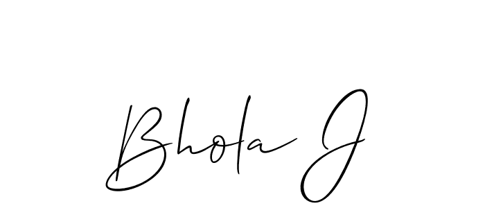 Check out images of Autograph of Bhola J name. Actor Bhola J Signature Style. Allison_Script is a professional sign style online. Bhola J signature style 2 images and pictures png