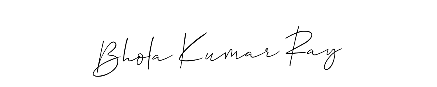 How to make Bhola Kumar Ray name signature. Use Allison_Script style for creating short signs online. This is the latest handwritten sign. Bhola Kumar Ray signature style 2 images and pictures png