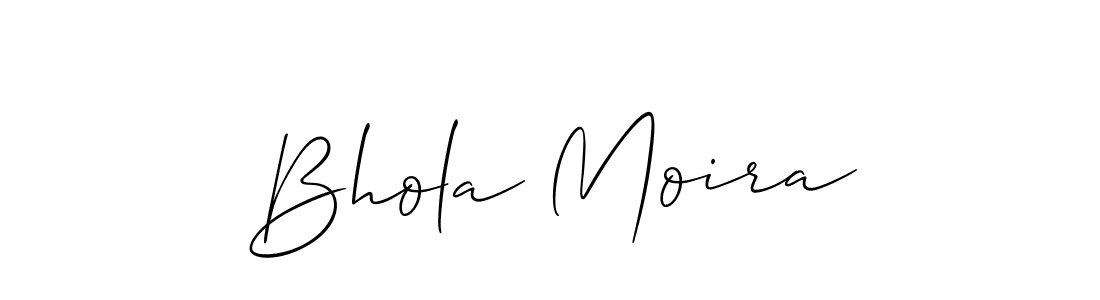 It looks lik you need a new signature style for name Bhola Moira. Design unique handwritten (Allison_Script) signature with our free signature maker in just a few clicks. Bhola Moira signature style 2 images and pictures png