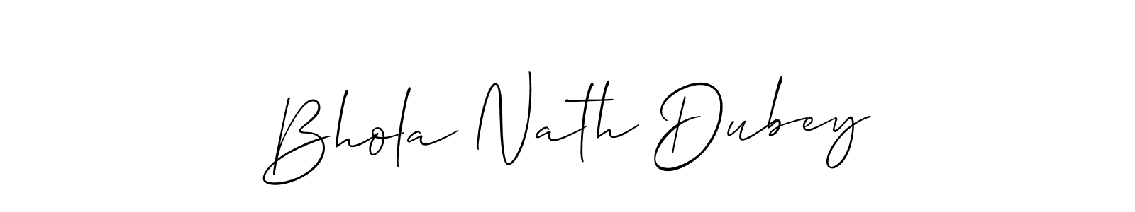 Create a beautiful signature design for name Bhola Nath Dubey. With this signature (Allison_Script) fonts, you can make a handwritten signature for free. Bhola Nath Dubey signature style 2 images and pictures png