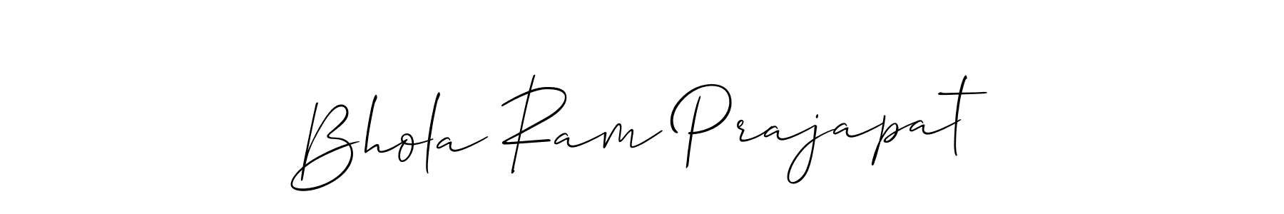 How to make Bhola Ram Prajapat signature? Allison_Script is a professional autograph style. Create handwritten signature for Bhola Ram Prajapat name. Bhola Ram Prajapat signature style 2 images and pictures png