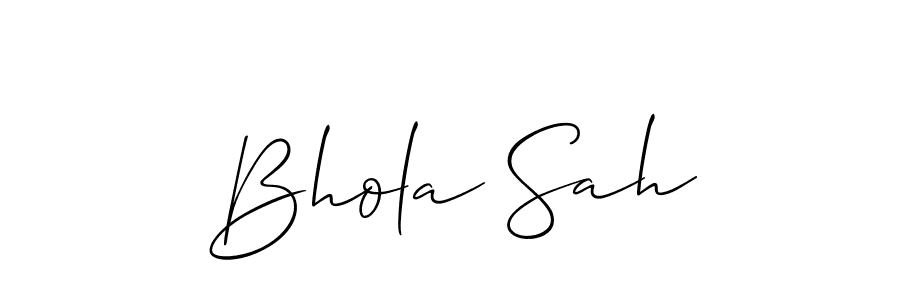 Best and Professional Signature Style for Bhola Sah. Allison_Script Best Signature Style Collection. Bhola Sah signature style 2 images and pictures png