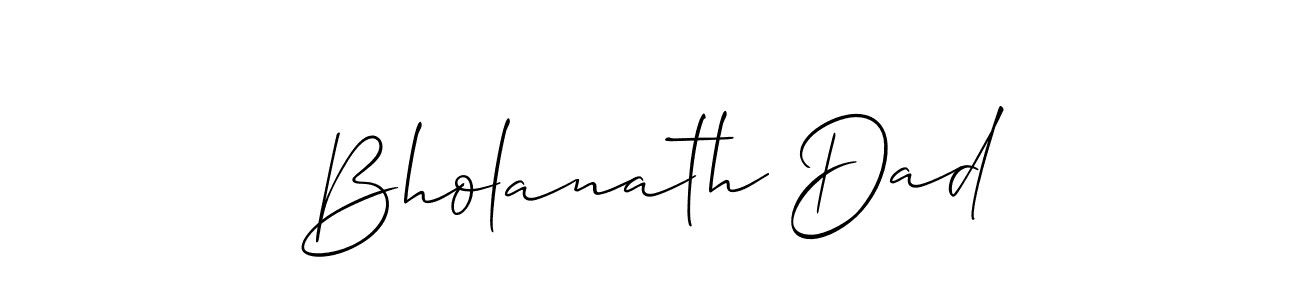 Also You can easily find your signature by using the search form. We will create Bholanath Dad name handwritten signature images for you free of cost using Allison_Script sign style. Bholanath Dad signature style 2 images and pictures png