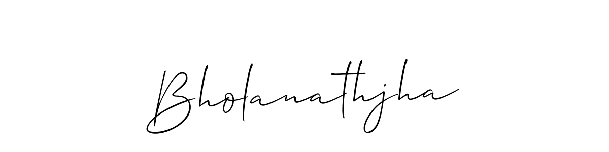 How to Draw Bholanathjha signature style? Allison_Script is a latest design signature styles for name Bholanathjha. Bholanathjha signature style 2 images and pictures png