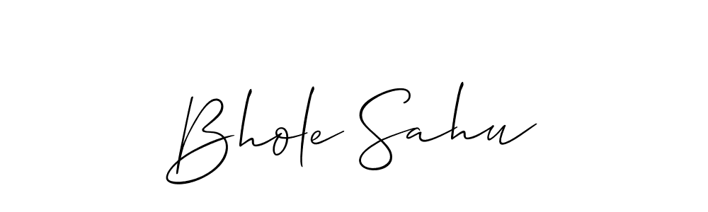 Also You can easily find your signature by using the search form. We will create Bhole Sahu name handwritten signature images for you free of cost using Allison_Script sign style. Bhole Sahu signature style 2 images and pictures png