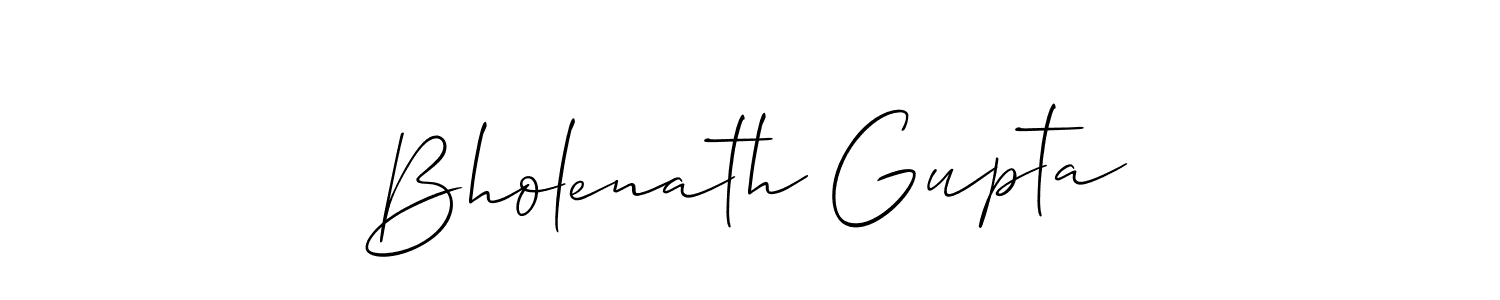 How to make Bholenath Gupta name signature. Use Allison_Script style for creating short signs online. This is the latest handwritten sign. Bholenath Gupta signature style 2 images and pictures png
