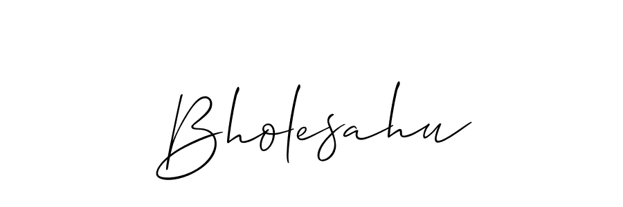 How to make Bholesahu name signature. Use Allison_Script style for creating short signs online. This is the latest handwritten sign. Bholesahu signature style 2 images and pictures png