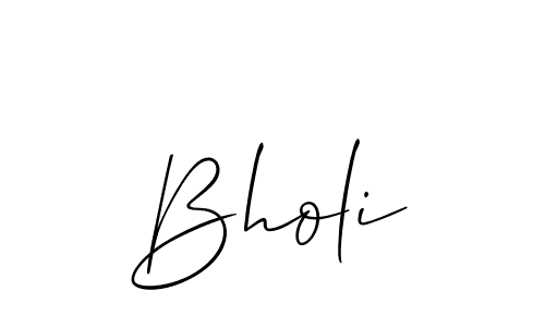 How to make Bholi name signature. Use Allison_Script style for creating short signs online. This is the latest handwritten sign. Bholi signature style 2 images and pictures png