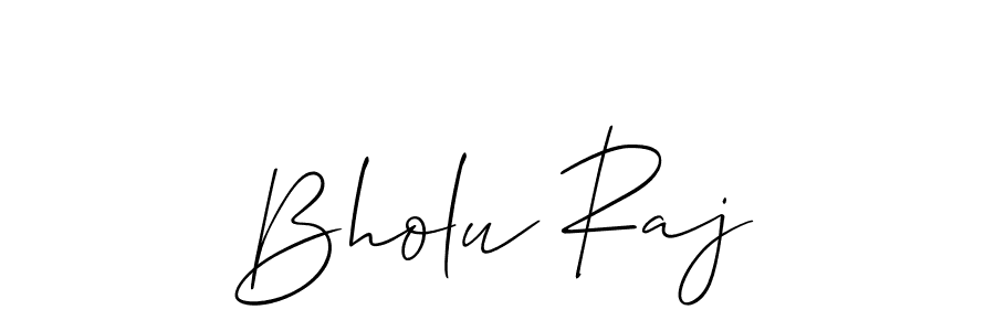 Design your own signature with our free online signature maker. With this signature software, you can create a handwritten (Allison_Script) signature for name Bholu Raj. Bholu Raj signature style 2 images and pictures png