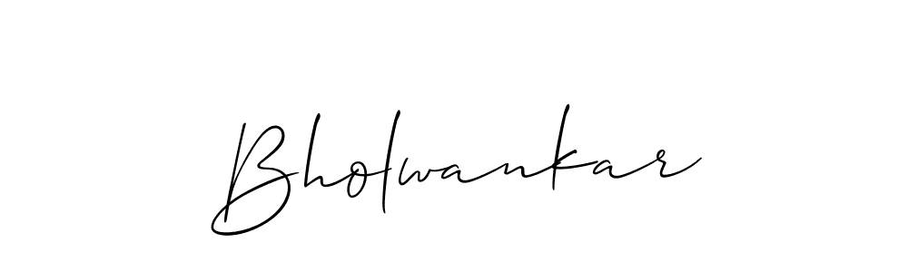 Best and Professional Signature Style for Bholwankar. Allison_Script Best Signature Style Collection. Bholwankar signature style 2 images and pictures png