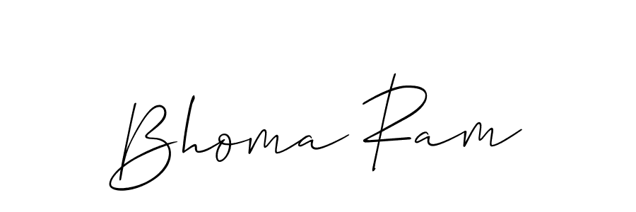 Allison_Script is a professional signature style that is perfect for those who want to add a touch of class to their signature. It is also a great choice for those who want to make their signature more unique. Get Bhoma Ram name to fancy signature for free. Bhoma Ram signature style 2 images and pictures png
