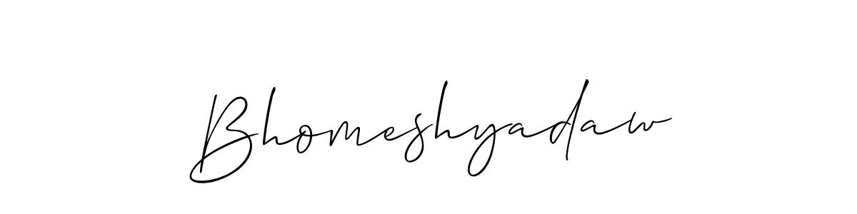 if you are searching for the best signature style for your name Bhomeshyadaw. so please give up your signature search. here we have designed multiple signature styles  using Allison_Script. Bhomeshyadaw signature style 2 images and pictures png