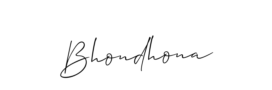 Once you've used our free online signature maker to create your best signature Allison_Script style, it's time to enjoy all of the benefits that Bhondhona name signing documents. Bhondhona signature style 2 images and pictures png