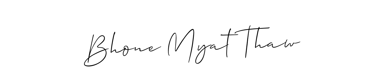 Once you've used our free online signature maker to create your best signature Allison_Script style, it's time to enjoy all of the benefits that Bhone Myat Thaw name signing documents. Bhone Myat Thaw signature style 2 images and pictures png