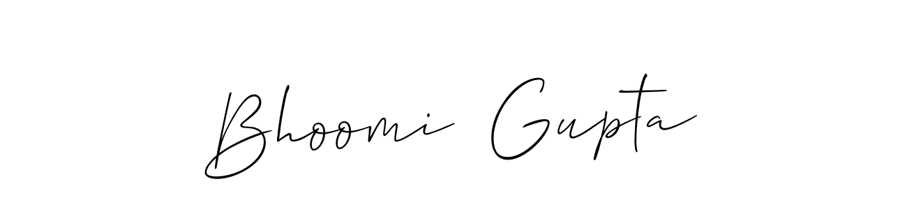 Bhoomi  Gupta stylish signature style. Best Handwritten Sign (Allison_Script) for my name. Handwritten Signature Collection Ideas for my name Bhoomi  Gupta. Bhoomi  Gupta signature style 2 images and pictures png
