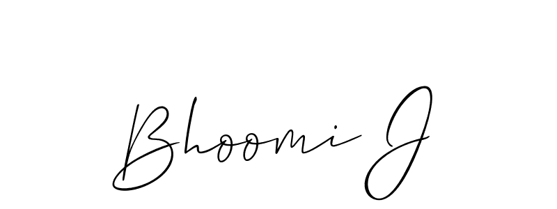 Best and Professional Signature Style for Bhoomi J. Allison_Script Best Signature Style Collection. Bhoomi J signature style 2 images and pictures png