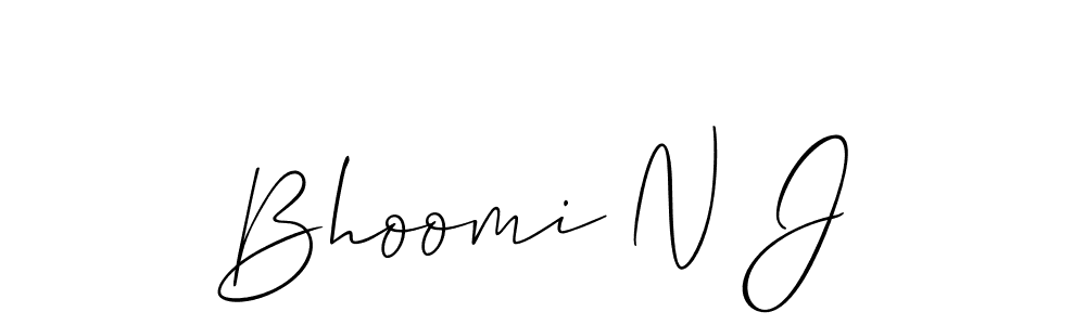 Here are the top 10 professional signature styles for the name Bhoomi N J. These are the best autograph styles you can use for your name. Bhoomi N J signature style 2 images and pictures png