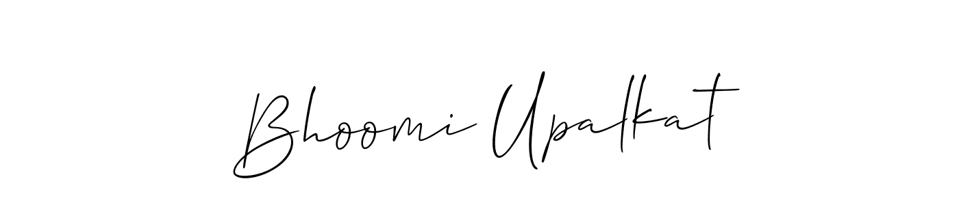 Best and Professional Signature Style for Bhoomi Upalkat. Allison_Script Best Signature Style Collection. Bhoomi Upalkat signature style 2 images and pictures png