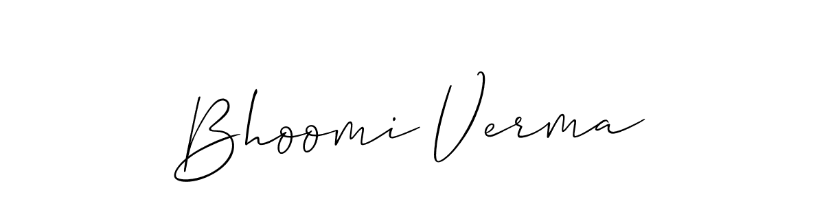 Bhoomi Verma stylish signature style. Best Handwritten Sign (Allison_Script) for my name. Handwritten Signature Collection Ideas for my name Bhoomi Verma. Bhoomi Verma signature style 2 images and pictures png