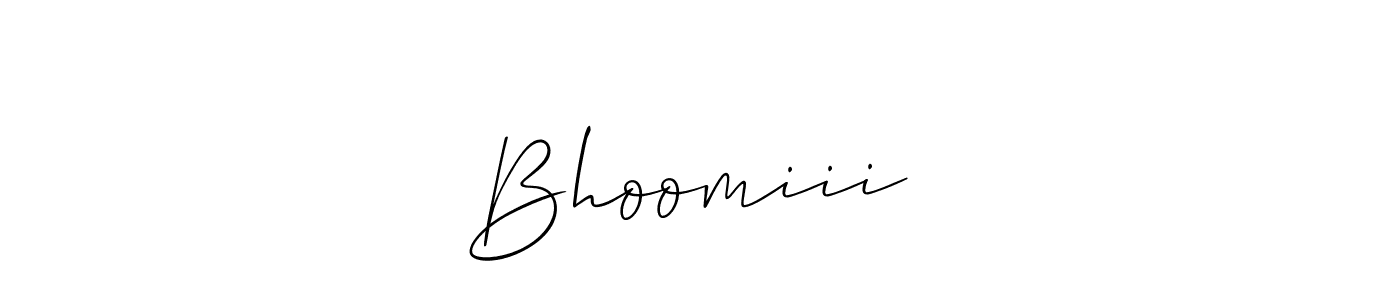 Use a signature maker to create a handwritten signature online. With this signature software, you can design (Allison_Script) your own signature for name Bhoomiii❤️. Bhoomiii❤️ signature style 2 images and pictures png