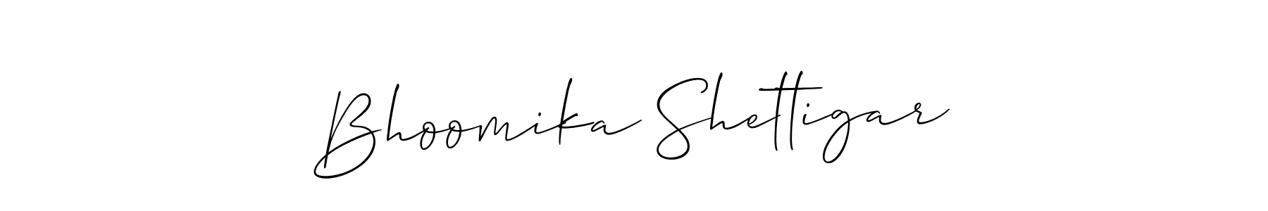 Make a beautiful signature design for name Bhoomika Shettigar. Use this online signature maker to create a handwritten signature for free. Bhoomika Shettigar signature style 2 images and pictures png