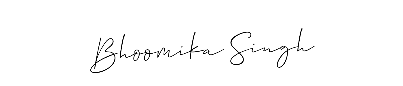 This is the best signature style for the Bhoomika Singh name. Also you like these signature font (Allison_Script). Mix name signature. Bhoomika Singh signature style 2 images and pictures png