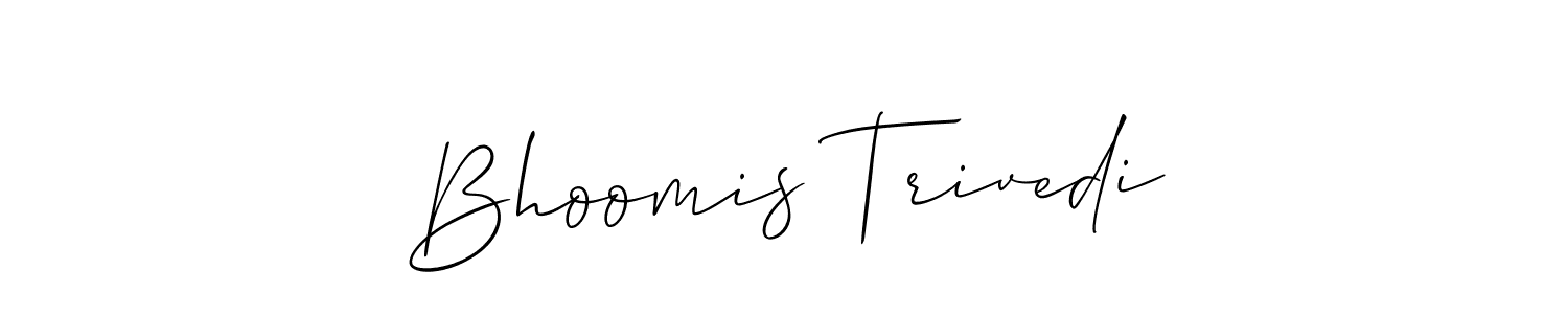 You can use this online signature creator to create a handwritten signature for the name Bhoomis Trivedi. This is the best online autograph maker. Bhoomis Trivedi signature style 2 images and pictures png