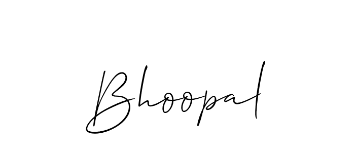 Create a beautiful signature design for name Bhoopal. With this signature (Allison_Script) fonts, you can make a handwritten signature for free. Bhoopal signature style 2 images and pictures png