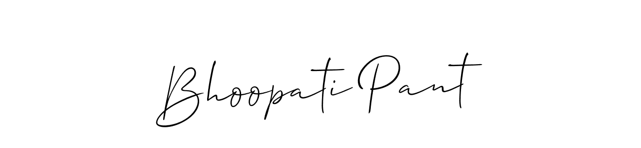 Also we have Bhoopati Pant name is the best signature style. Create professional handwritten signature collection using Allison_Script autograph style. Bhoopati Pant signature style 2 images and pictures png