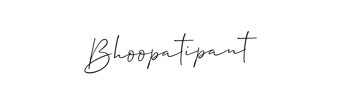 Design your own signature with our free online signature maker. With this signature software, you can create a handwritten (Allison_Script) signature for name Bhoopatipant. Bhoopatipant signature style 2 images and pictures png