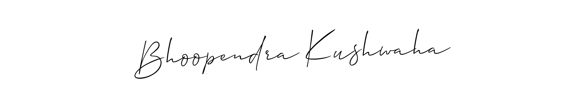 How to make Bhoopendra Kushwaha signature? Allison_Script is a professional autograph style. Create handwritten signature for Bhoopendra Kushwaha name. Bhoopendra Kushwaha signature style 2 images and pictures png